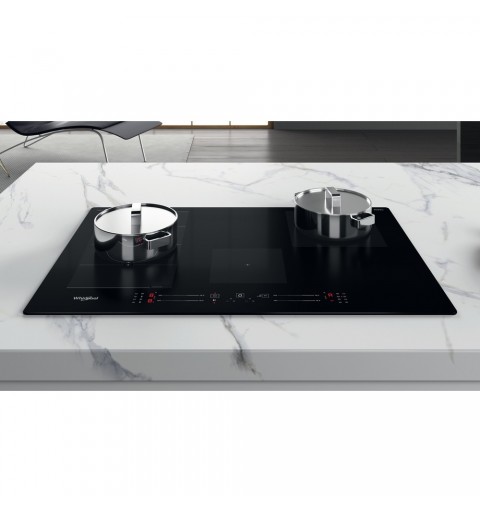 Whirlpool WF S0377 NE IXL hob Black Built-in 77 cm Zone induction hob 4 zone(s)