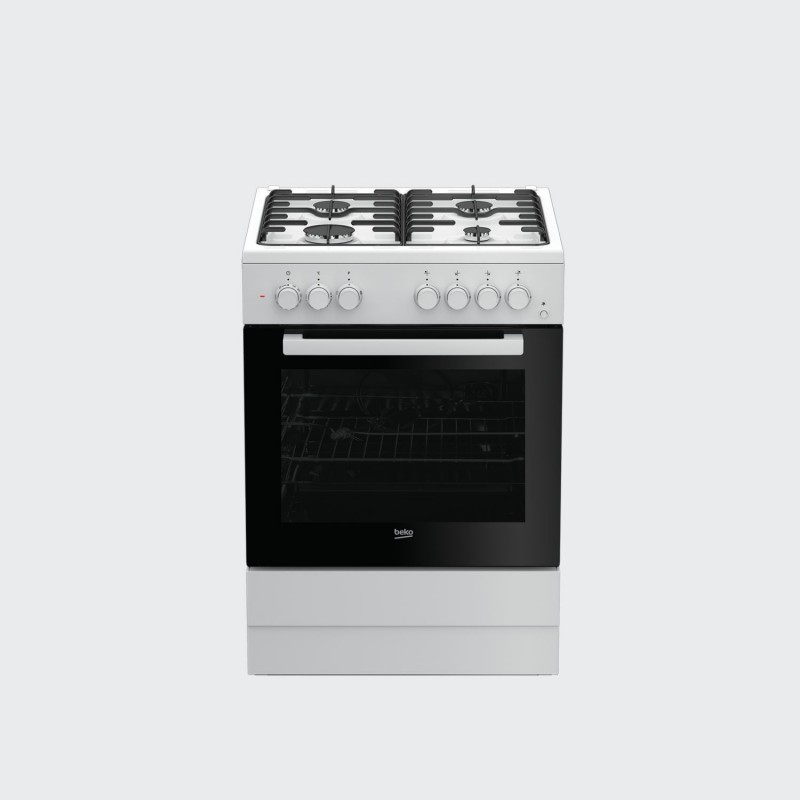 Beko FSST62110DW cooker Freestanding cooker Gas White A