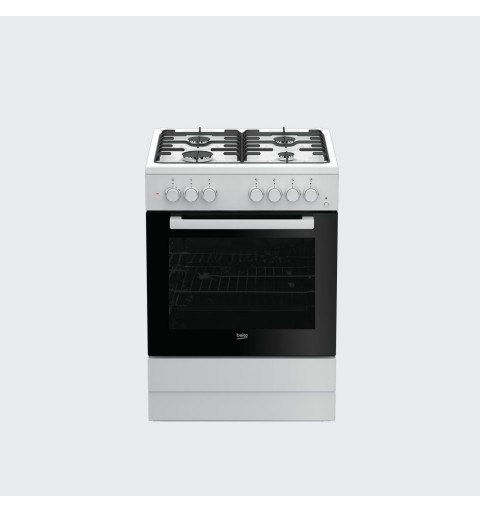 Beko FSST62110DW cooker Freestanding cooker Gas White A