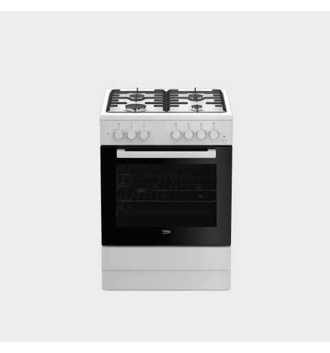 Beko FSST62110DW Küchenherd Freistehender Kocher Gaskochfeld Weiß A