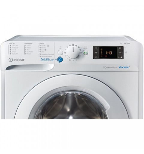 Indesit BWSE 71283X W IT N machine à laver Charge avant 7 kg 1200 tr min D Blanc