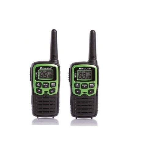 Midland XT30 two-way radios 16 canales 446.00625 – 446.09375 Negro, Verde