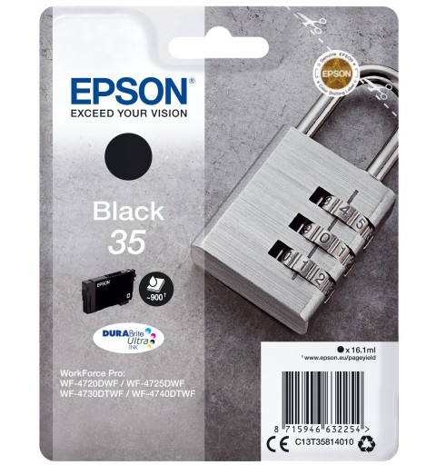 Epson Padlock Singlepack Black 35 DURABrite Ultra Ink