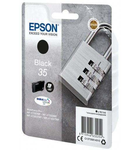 Epson Padlock Singlepack Black 35 DURABrite Ultra Ink