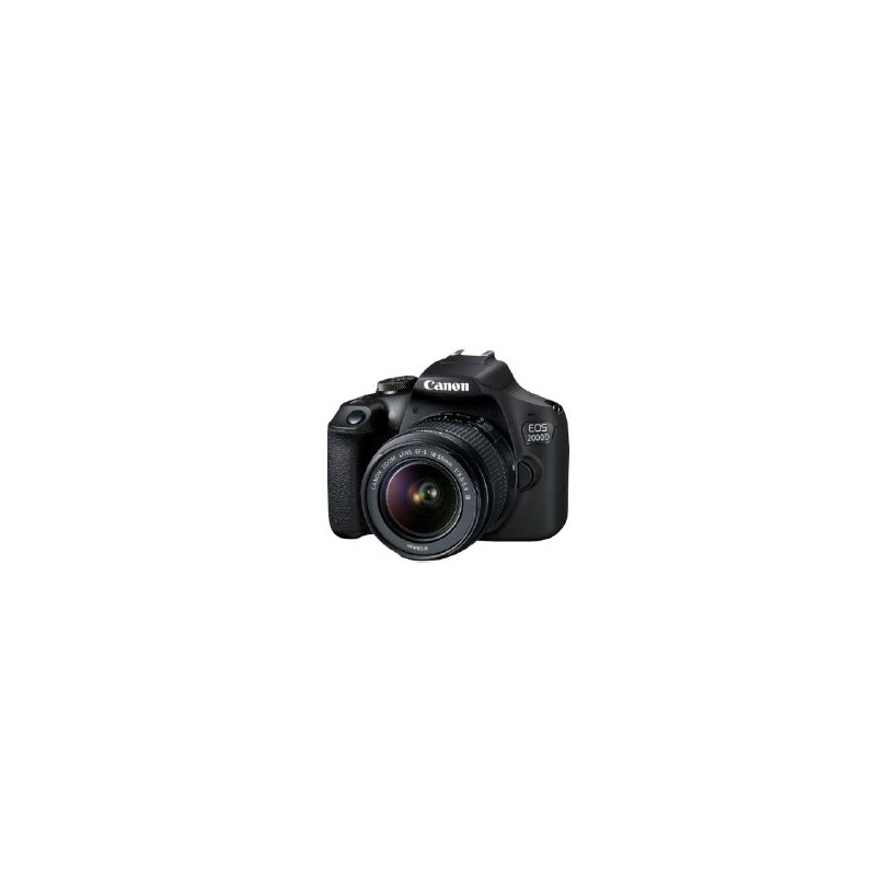 Canon EOS 2000D + 18-55 IS Kit Kit fotocamere SLR 24,1 MP CMOS 6000 x 4000 Pixel Nero
