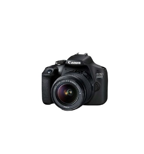 Canon EOS 2000D + 18-55 IS Kit Kit d'appareil-photo SLR 24,1 MP CMOS 6000 x 4000 pixels Noir