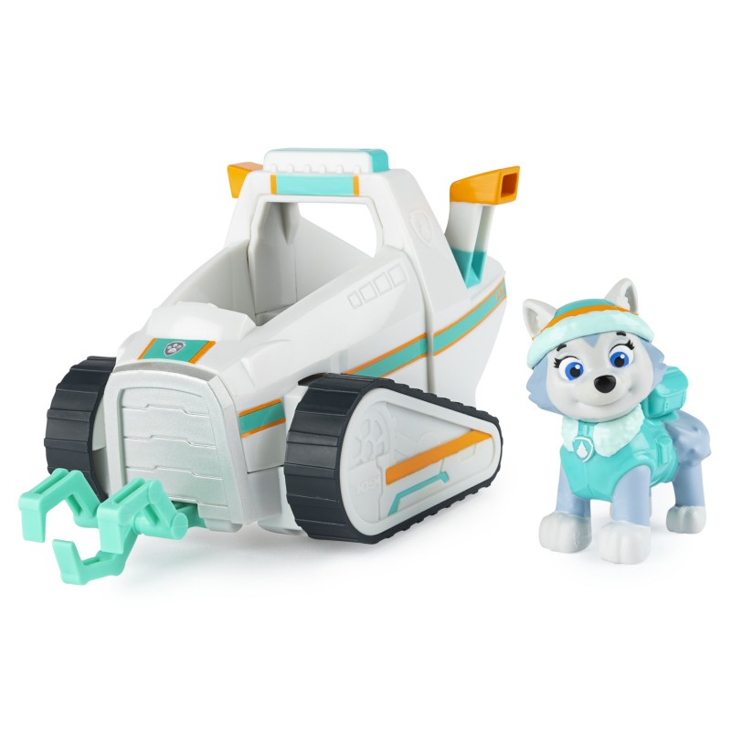 PAW Patrol LA PAT' PATROUILLE - VÉHICULE + FIGURINE EVEREST - Véhicule de  15 cm Avec 1 Figurine