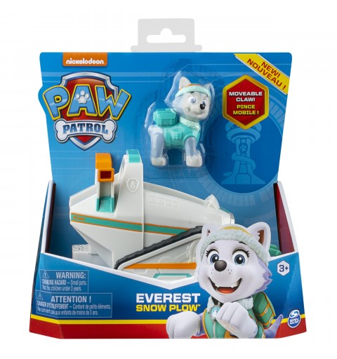 PAW Patrol PATRULLA CANINA - QUITANIEVES + FIGURA EVEREST - Coche Quitanieves con 1 Figura Everest Patrulla Canina - 6061802 -