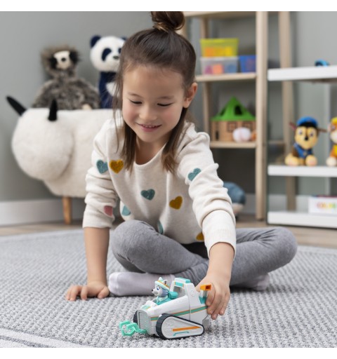 PAW Patrol PATRULLA CANINA - QUITANIEVES + FIGURA EVEREST - Coche Quitanieves con 1 Figura Everest Patrulla Canina - 6061802 -