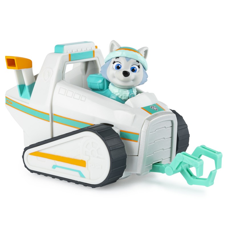 PAW Patrol PATRULLA CANINA - QUITANIEVES + FIGURA EVEREST - Coche Quitanieves con 1 Figura Everest Patrulla Canina - 6061802 -