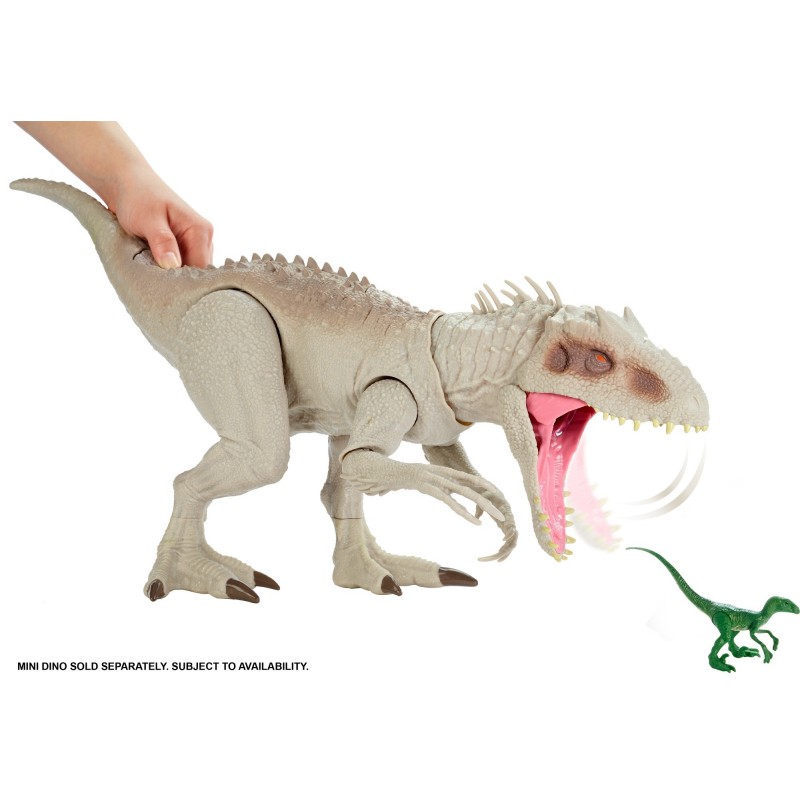 Mattel Games Jurassic World- Indominus Rex Dinosauro con Luci e Suoni, GCT95