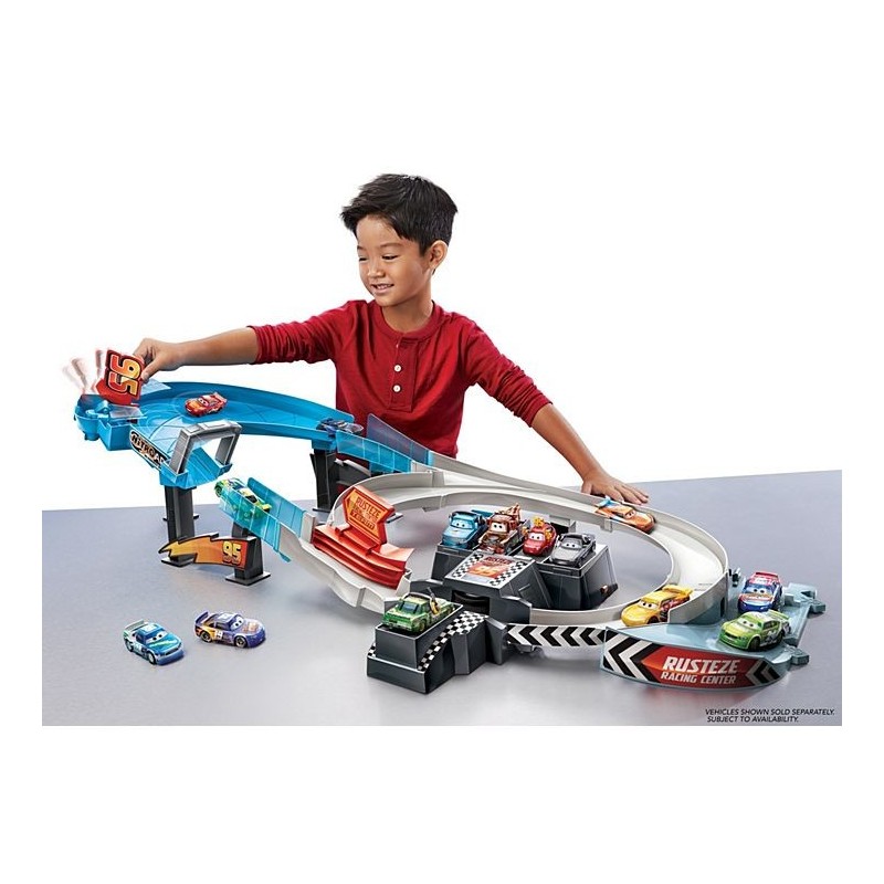 Mattel Disney Pixar Cars Rusteze Double Circuit Speedway pista para vehículos de juguete Plástico