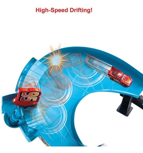 Mattel Disney Pixar Cars Rusteze Double Circuit Speedway Spielzeugauto-Fahrbahn Kunststoff