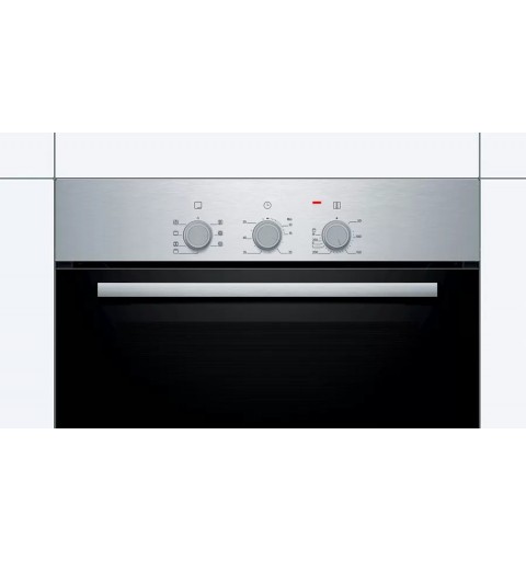 Bosch Serie 2 HBF011BR0 forno 66 L 3300 W A Nero, Acciaio inossidabile