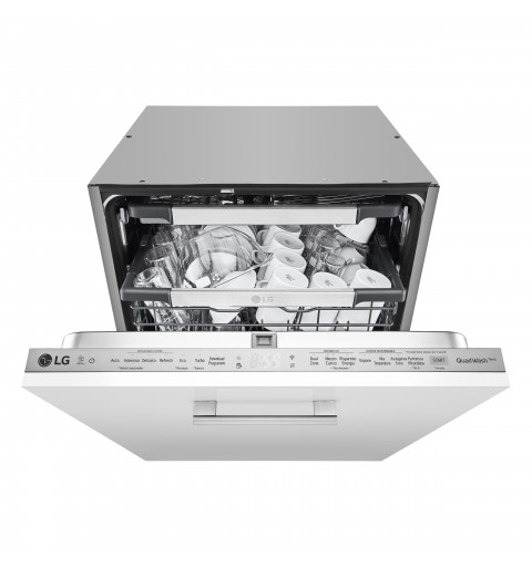 LG DB425TXS dishwasher Fully built-in 14 place settings D
