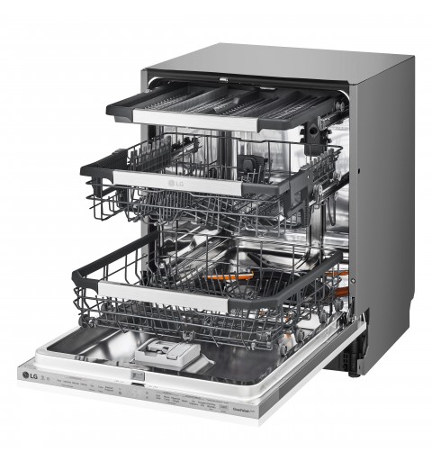LG DB425TXS lavavajilla Completamente integrado 14 cubiertos D