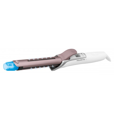 Rowenta CF3810 hair styling tool Curling iron Steam Aluminium, Pink, White 1.8 m
