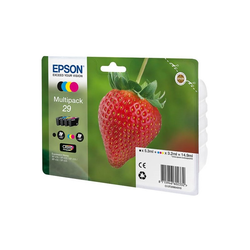 Epson Strawberry 29 CMYK ink cartridge 1 pc(s) Original Standard Yield Black, Cyan, Magenta, Yellow
