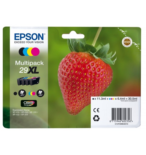 Epson Strawberry 29XL ink cartridge 1 pc(s) Original High (XL) Yield Black, Cyan, Magenta, Yellow