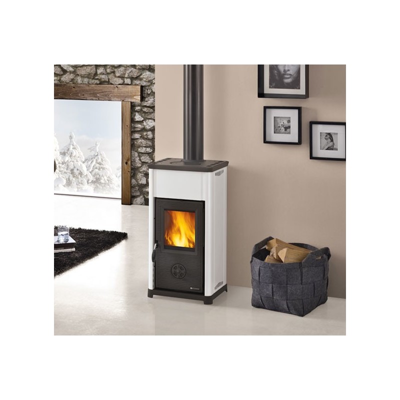 La Nordica Tea stove Freestanding Firewood Black, White