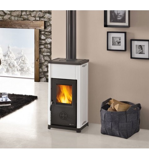 La Nordica Tea stove Freestanding Firewood Black, White