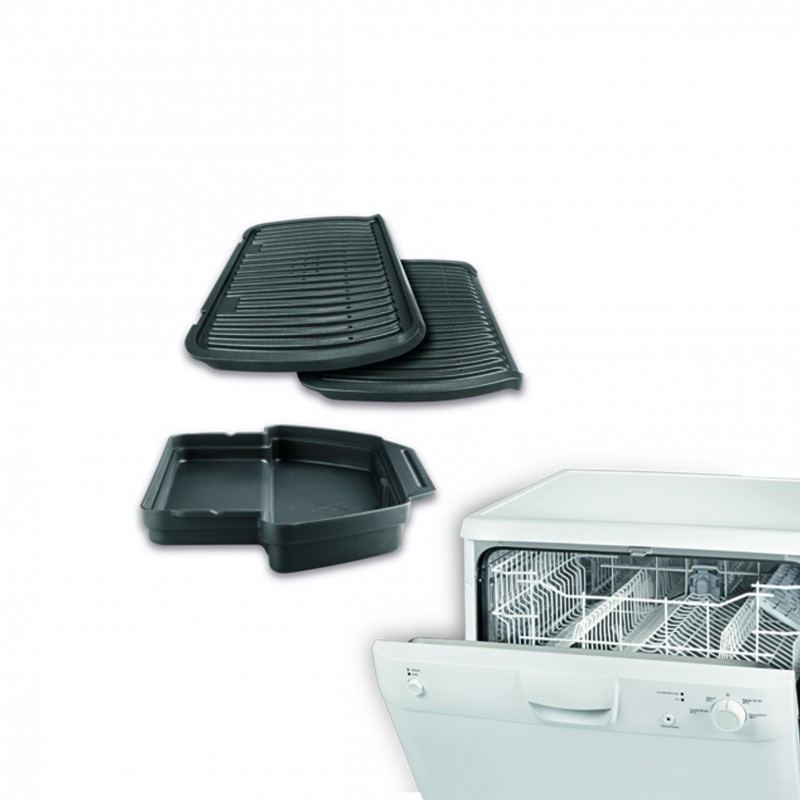 Rowenta GR722D Optigrill+ XL Bistecchiera Intelligente con 9 Programmi di Cottura Automatici, Nero Argento 48x37.5x23cm