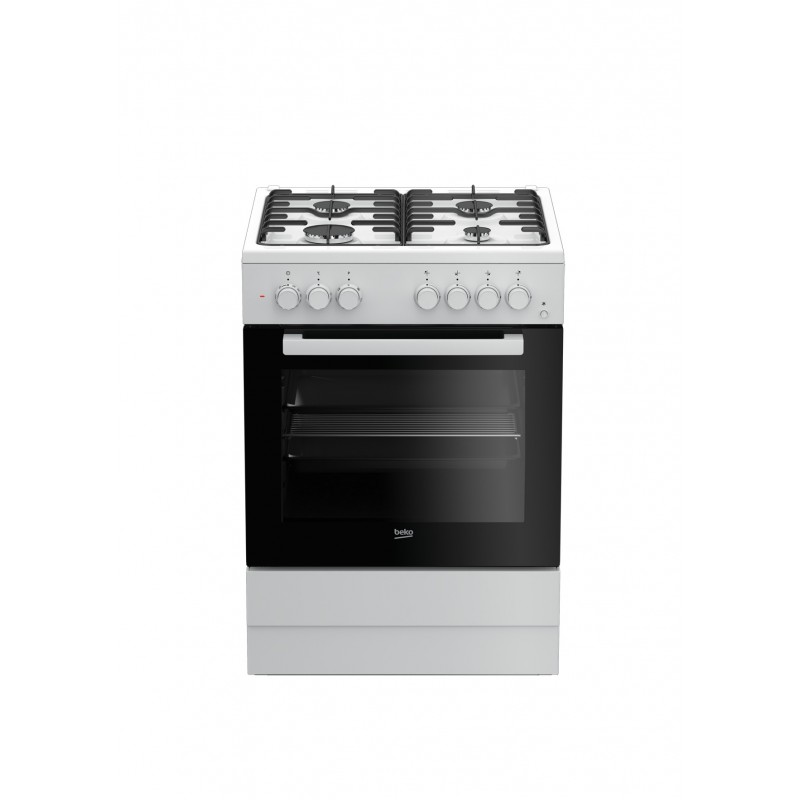 Beko FSE62110DW cooker Freestanding cooker Gas White A