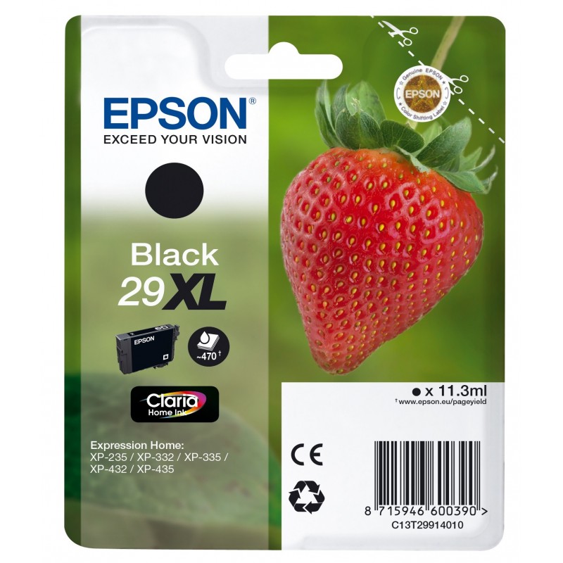 Epson Strawberry 29XL ink cartridge 1 pc(s) Original High (XL) Yield Black