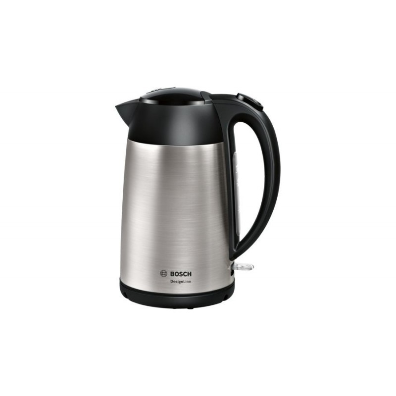 Bosch TWK3P420 electric kettle 1.7 L 2400 W Black, Stainless steel