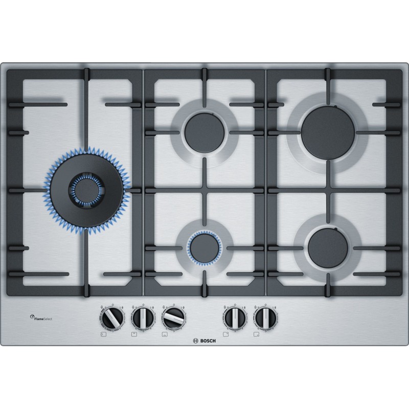 Bosch Serie 6 PCS7A5B90 hob Stainless steel Built-in Gas 5 zone(s)
