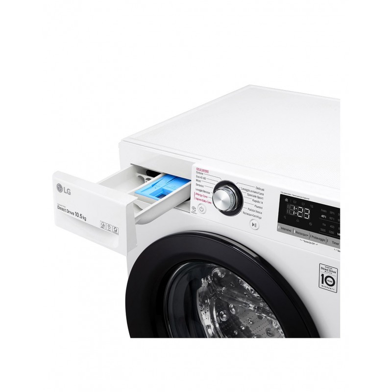 LG F4WV310S6E washing machine Front-load 10.5 kg 1400 RPM B White