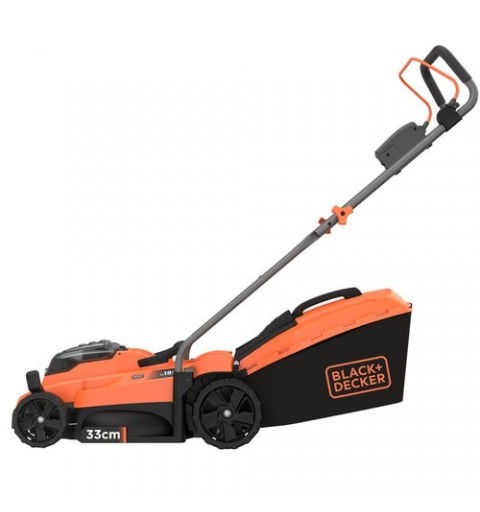 Black & Decker BCMW3318L2 Tagliaerba a spinta Batteria Nero, Arancione