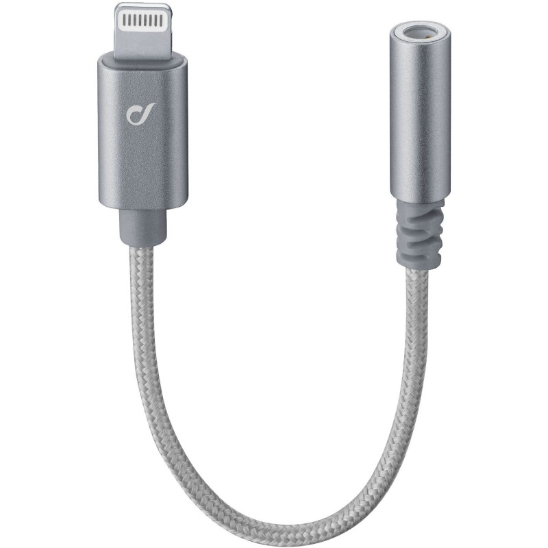 Cellularline MUSICENABLERMFID cable de teléfono móvil Plata 0,01 m Lightning 3,5mm