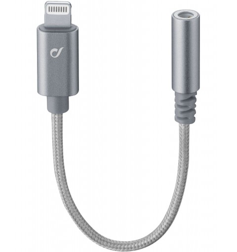 Cellularline MUSICENABLERMFID Handykabel Silber 0,01 m Lightning 3.5mm