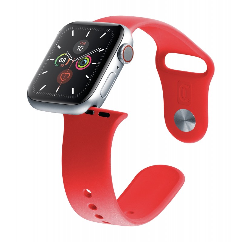 Cellularline Urban Band - Apple Watch 42 44 mm Cinturino in silicone per Apple Watch Rosso