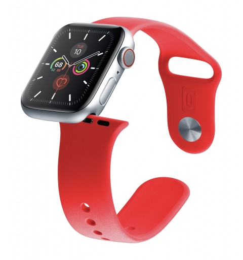 Cellularline Urban Band - Apple Watch 42 44 mm Cinturino in silicone per Apple Watch Rosso