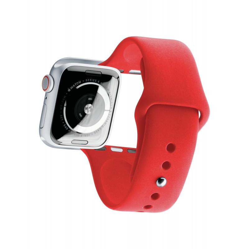 Cellularline Urban Band - Apple Watch 42 44 mm Cinturino in silicone per Apple Watch Rosso