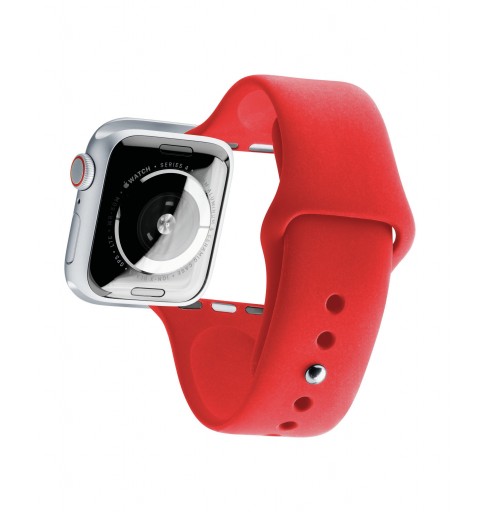 Cellularline Urban Band - Apple Watch 42 44 mm Cinturino in silicone per Apple Watch Rosso