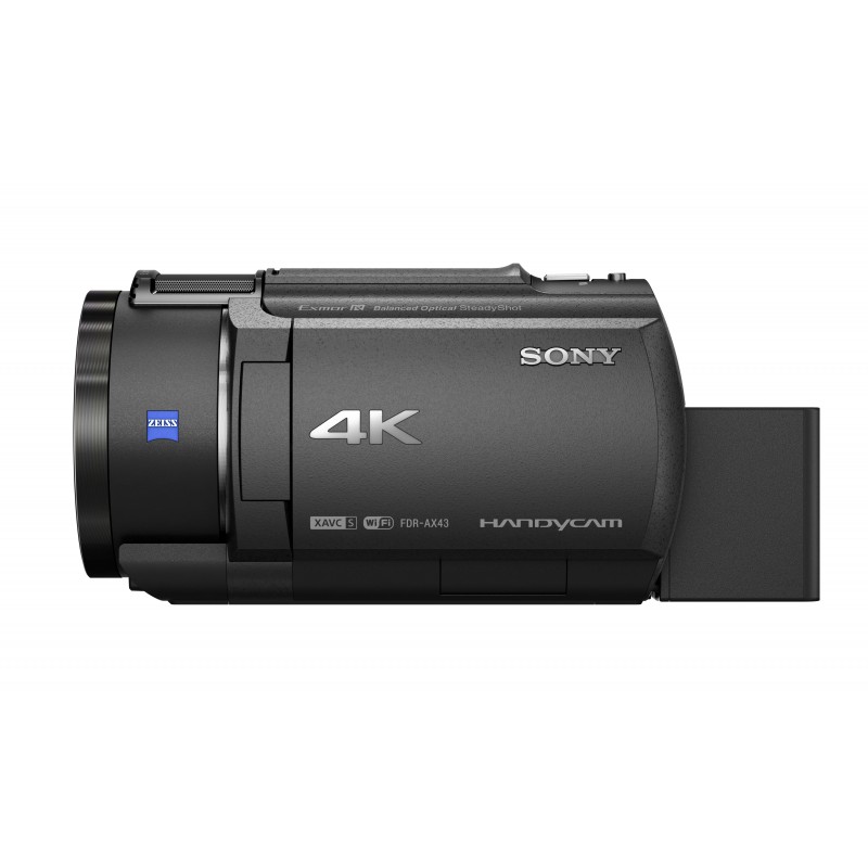 Sony FDR-AX43 – Videocamera Digitale 4K Ultra HD con Sistema di stabilizzazione integrato a cinque assi (Balanced Optical