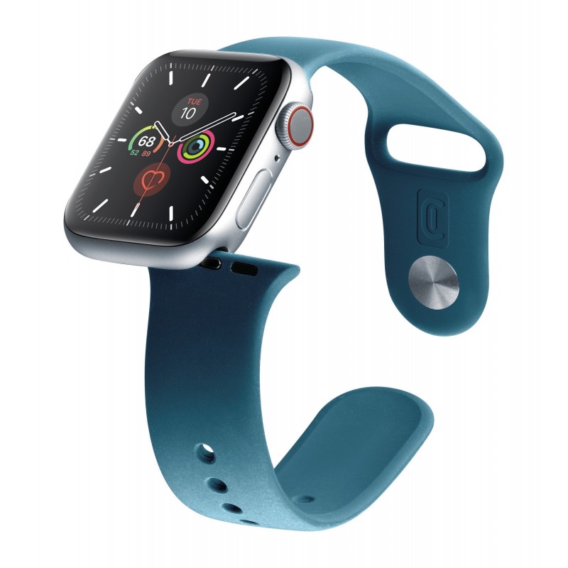 Cellularline Urban Band - Apple Watch 38 40 mm Cinturino in silicone per Apple Watch Blu