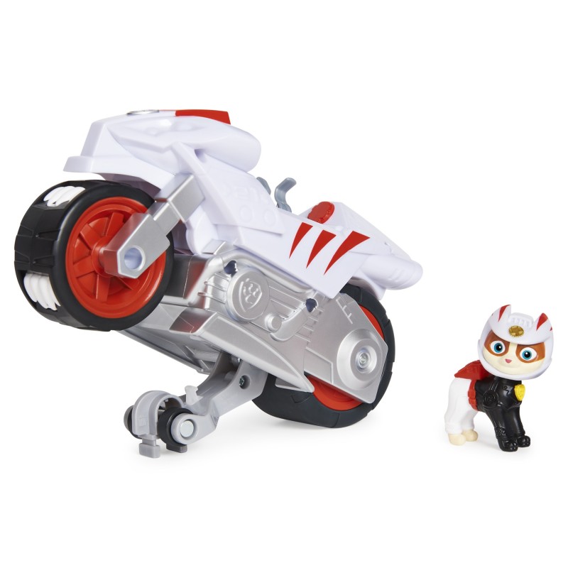 PAW Patrol LA PAT' PATROUILLE - VEHICULE + FIGURINE CHASCADEUR MOTO PUPS - Moto Avec Rétrofriction Et Figurine Amovible De