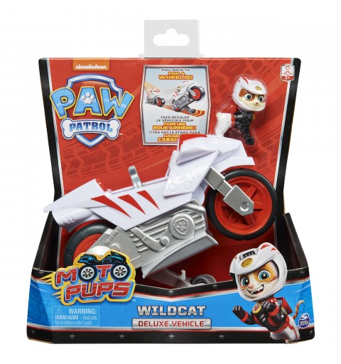 PAW Patrol LA PAT' PATROUILLE - VEHICULE + FIGURINE CHASCADEUR MOTO PUPS - Moto Avec Rétrofriction Et Figurine Amovible De
