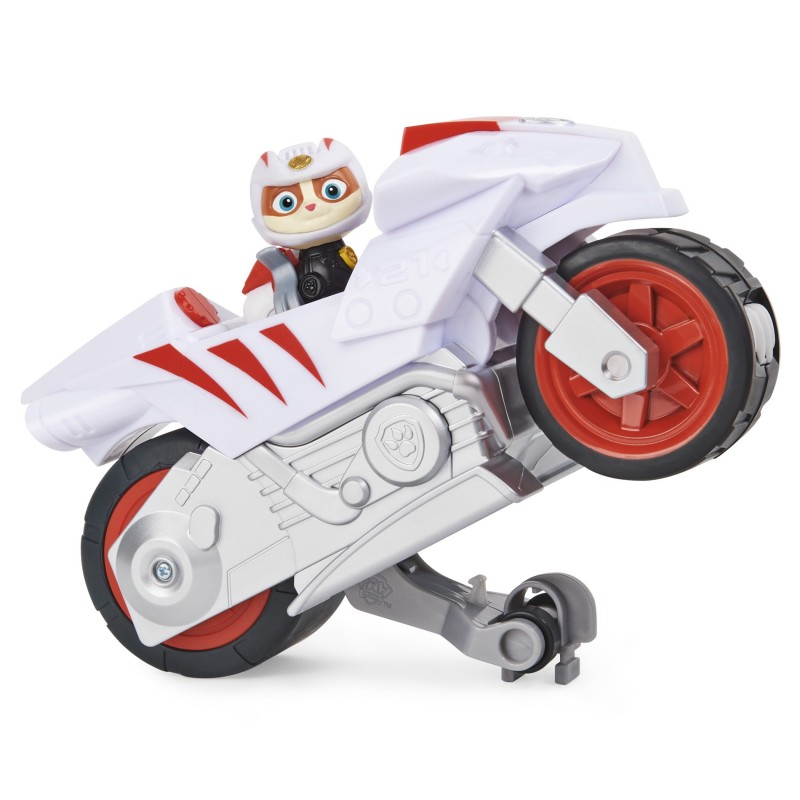 PAW Patrol LA PAT' PATROUILLE - VEHICULE + FIGURINE CHASCADEUR MOTO PUPS - Moto Avec Rétrofriction Et Figurine Amovible De
