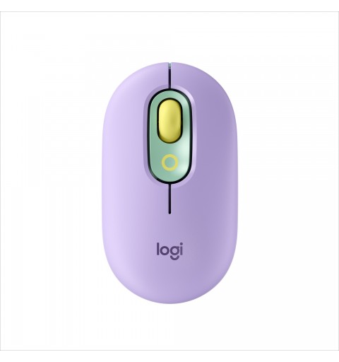 Logitech POP Mouse with emoji souris Ambidextre RF Sans fil + Bluetooth Optique 4000 DPI