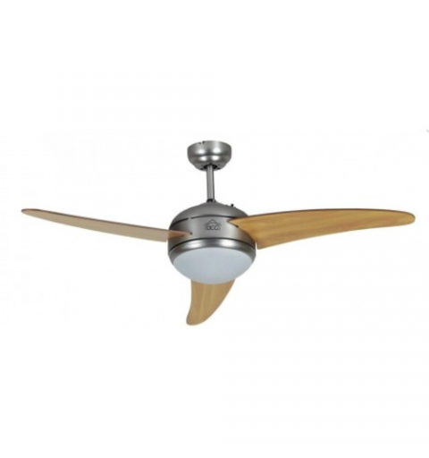 Dcg Vecrd60Tl Ventilatore Soffitto Parete 3 Pale Con Luce E Telecomando