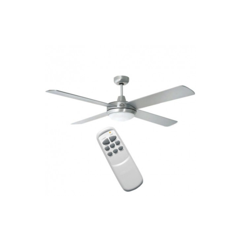 Dcg Vecrd40Tl Ventilatore Soffitto Parete 4 Pale Con Luce E Telecomando