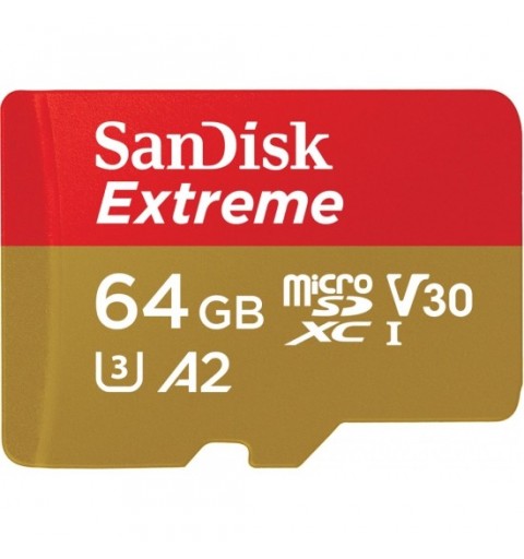 SanDisk Extreme microSDXC UHS-I 64 GB Clase 10