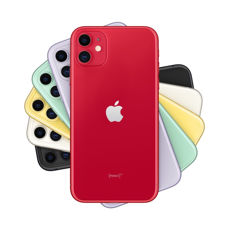 Apple iPhone 11 15,5 cm (6.1") Double SIM iOS 14 4G 64 Go Rouge