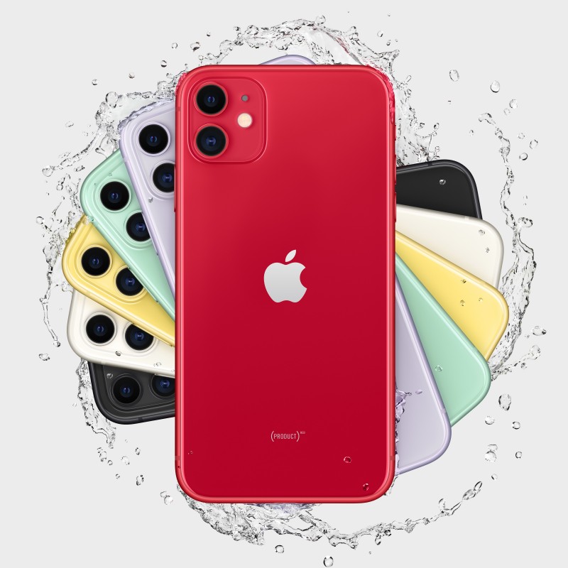 Apple iPhone 11 15,5 cm (6.1") Double SIM iOS 14 4G 64 Go Rouge