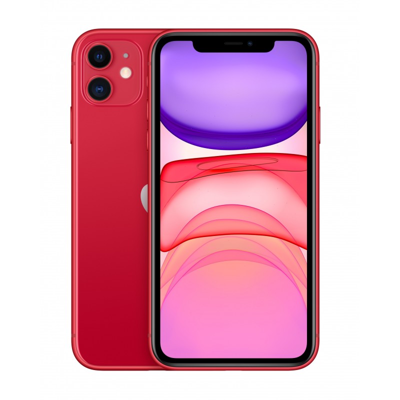 Apple iPhone 11 15,5 cm (6.1") SIM doble iOS 14 4G 128 GB Rojo